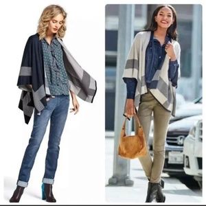 Cabi Reversible Wrap Sweater XL EUC